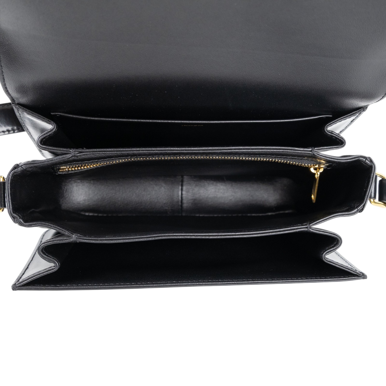 思琳 CELINE 亮面牛皮革 Classique Triomphe 凱旋門 肩背包 187363BF4  防塵袋/購買證明