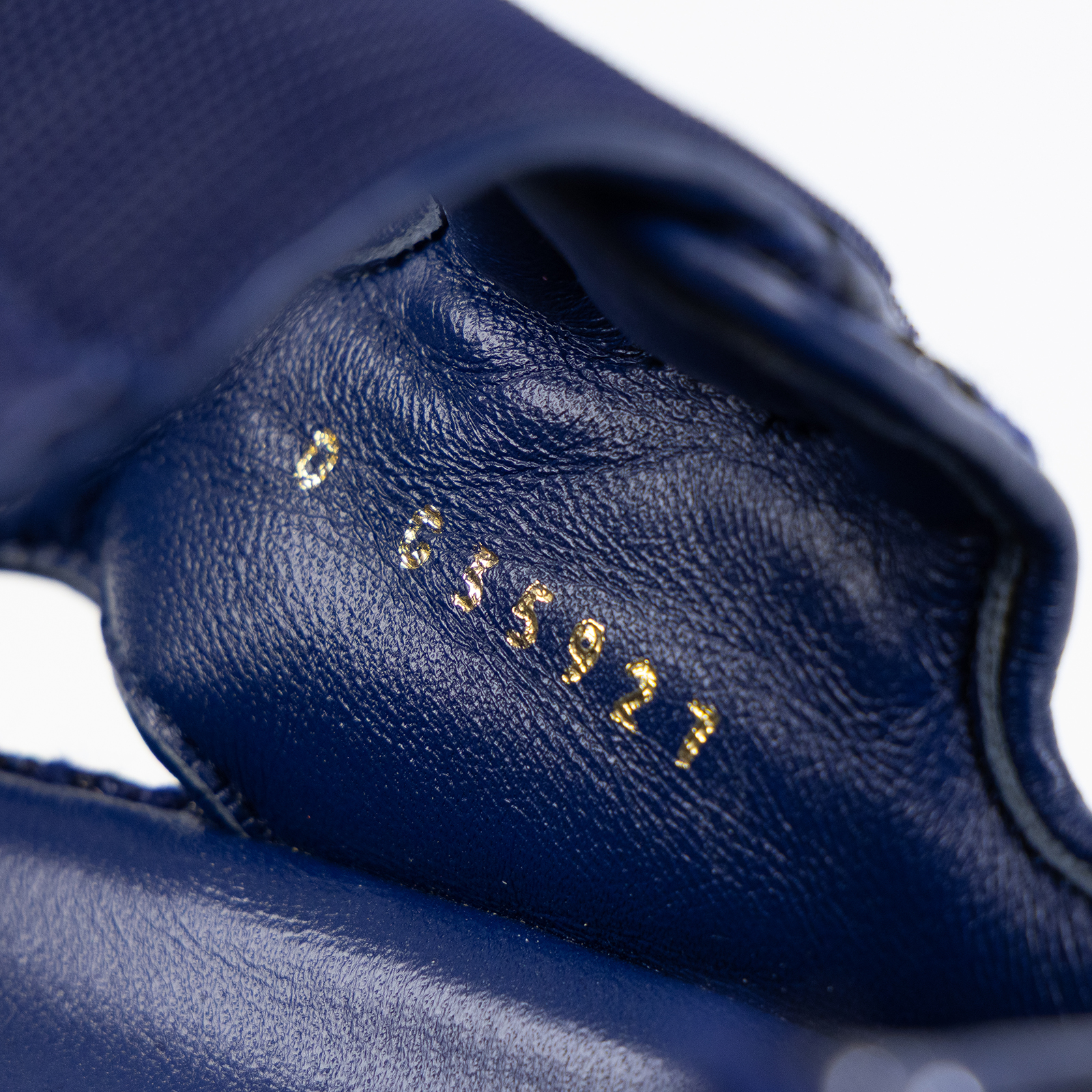 香奈兒 CHANEL 涼鞋 G35927 TWEED_385 藍亮片涼鞋#38.5 無附屬品