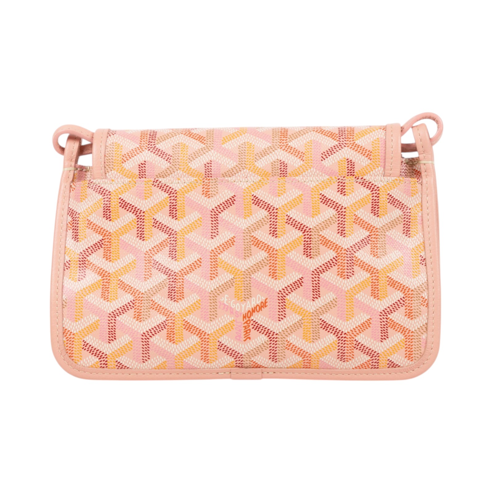 高雅德 GOYARD Plumet Pocket Wallet 肩背 隨身錢包 PLUMETPMLTY 粉PLUMET 防塵袋