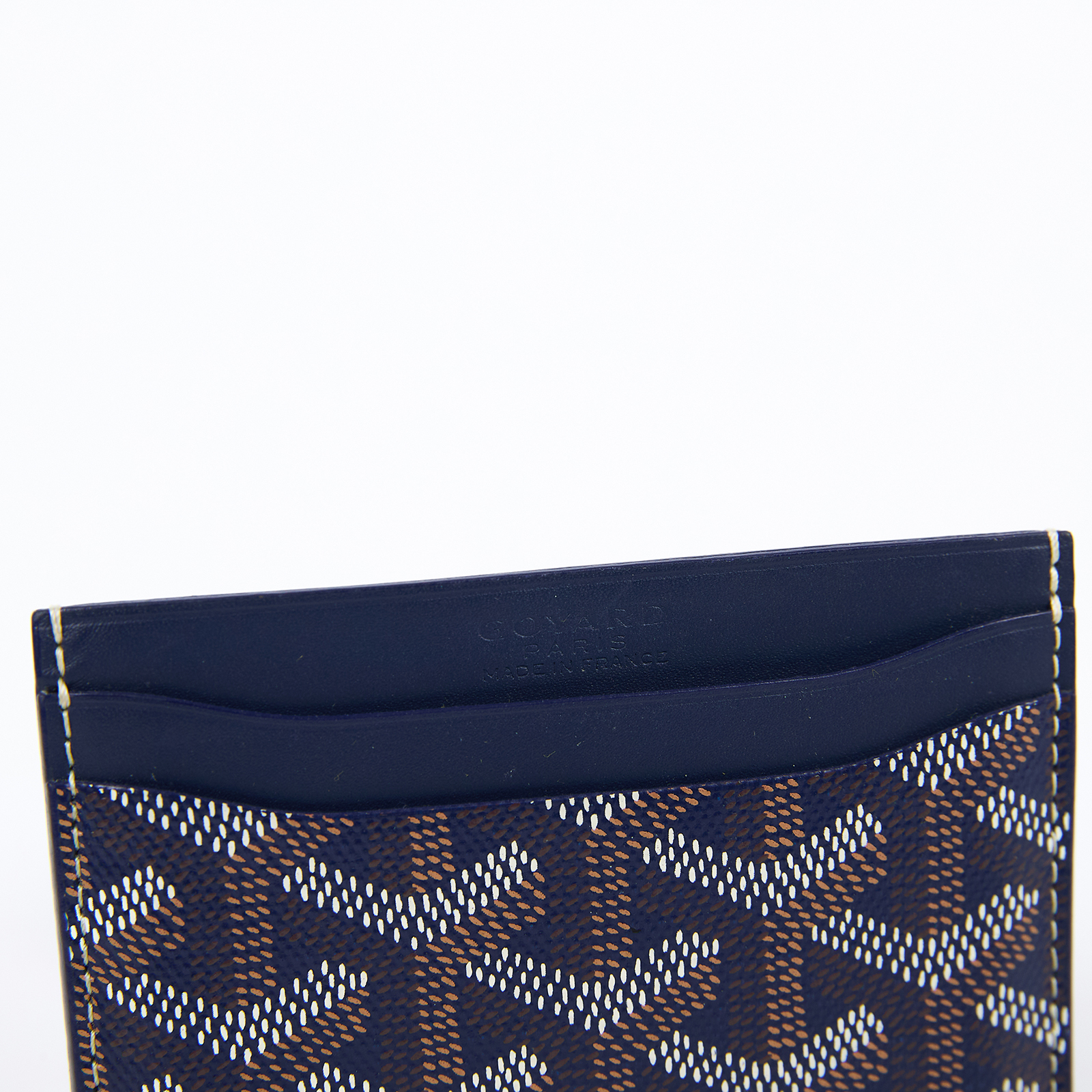 高雅德 GOYARD Saint-Sulpice Card Wallet 卡夾 STSULPPMLTY 海軍藍SAINT-SULPICE卡夾 原廠盒子/購買證明