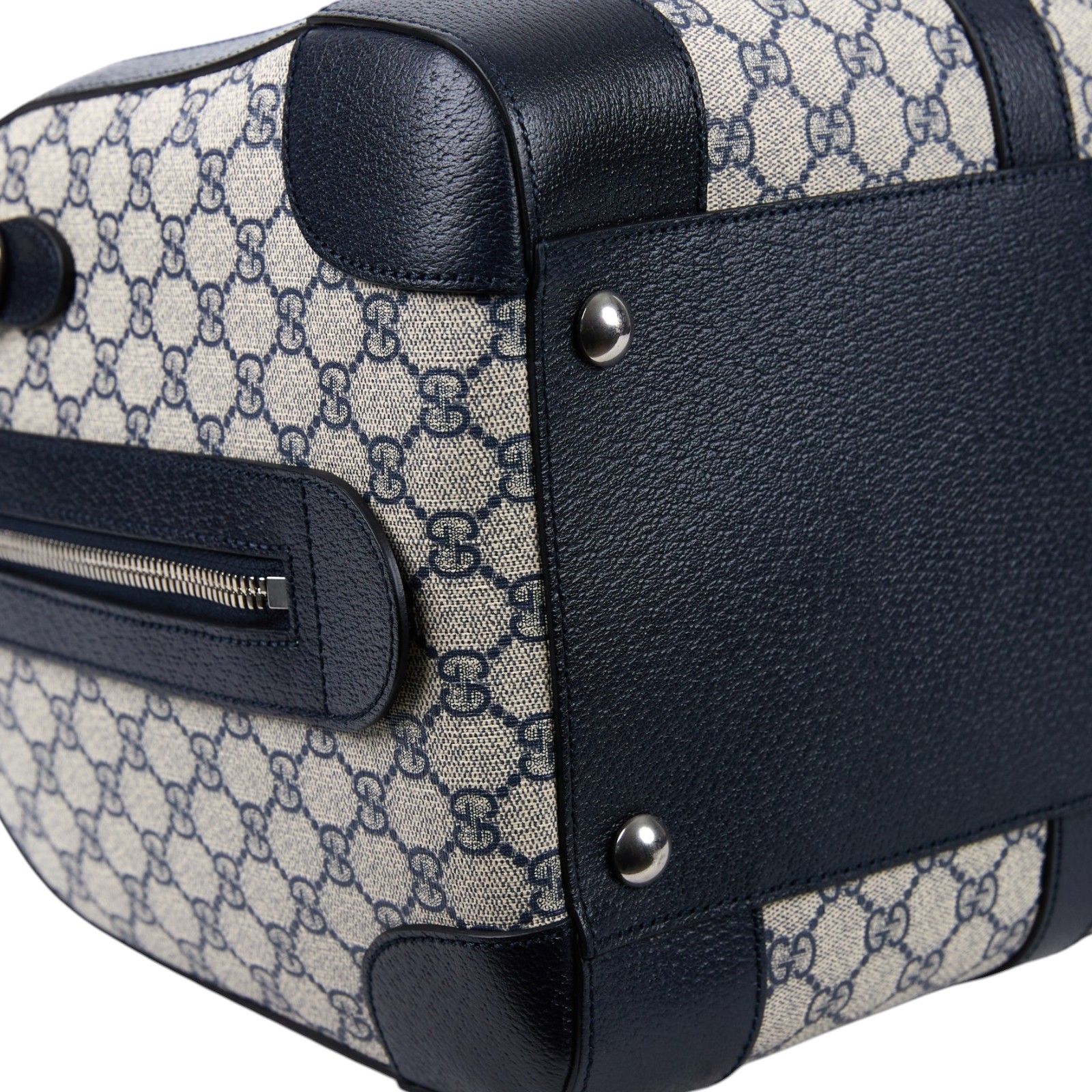 古馳 GUCCI Savoy 旅行袋 手提包 波士頓包 中型 724642 9C2SN 黑邊G紋SAVOY旅行袋 防塵袋/背帶/鎖組