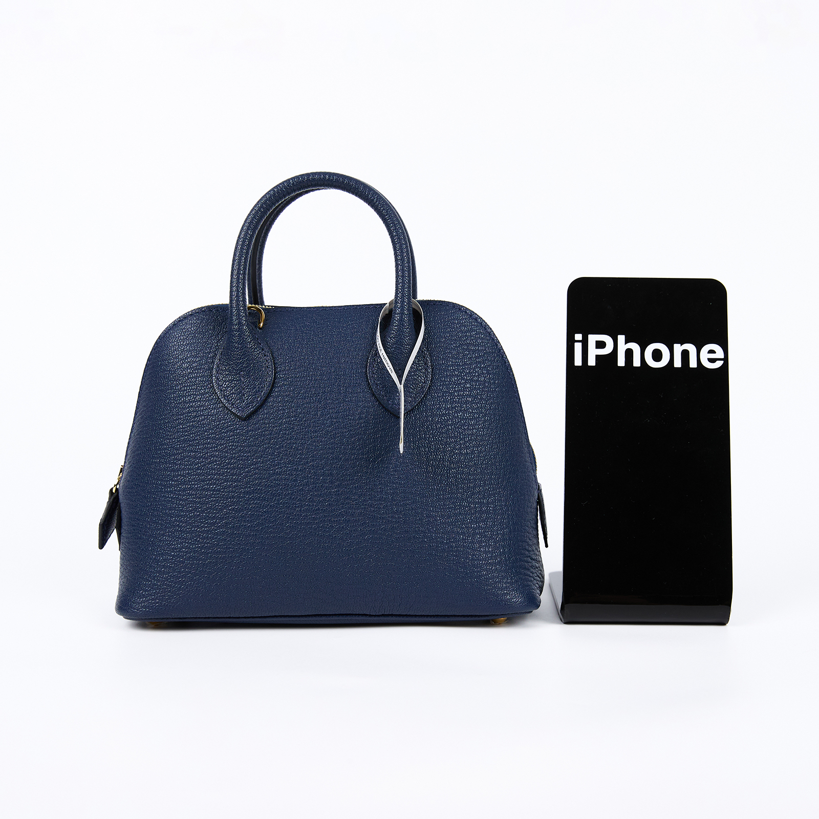 愛馬仕 Hermes Bolide Bag 1923 柏莉包 mini BLM /KHG131 K刻 海軍藍MINI BOLIDE 原廠盒子/防塵袋/背帶