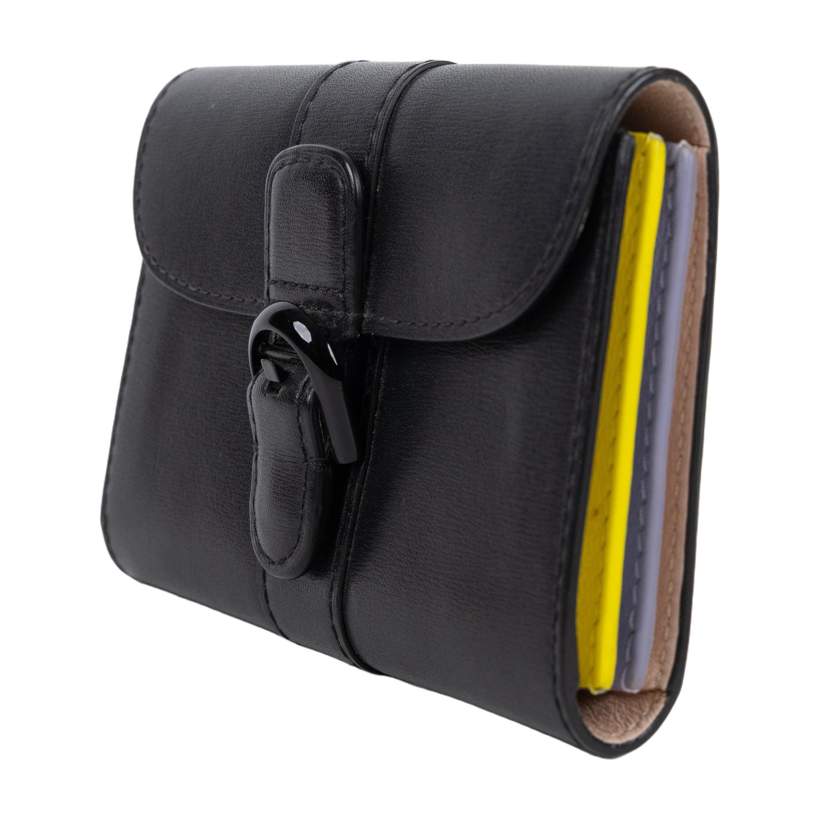 德爾沃 DELVAUX  Brillant Compact Wallet 錢包 短夾 卡片夾 AB0402AFG0AFNNR  原廠盒子/購買證明