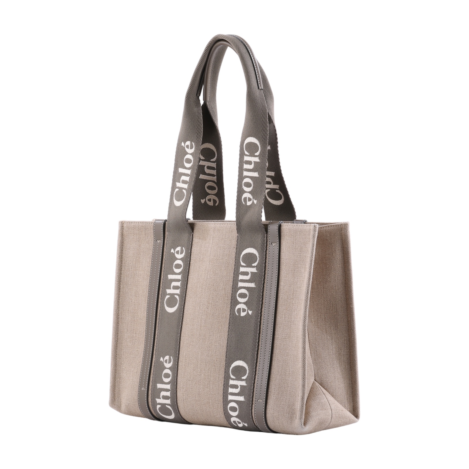 蔻依 CHLOE Medium Woody 手提包 中型 CHC23AS383L17036 灰棕WOODY MEDIUM 防塵袋/保書