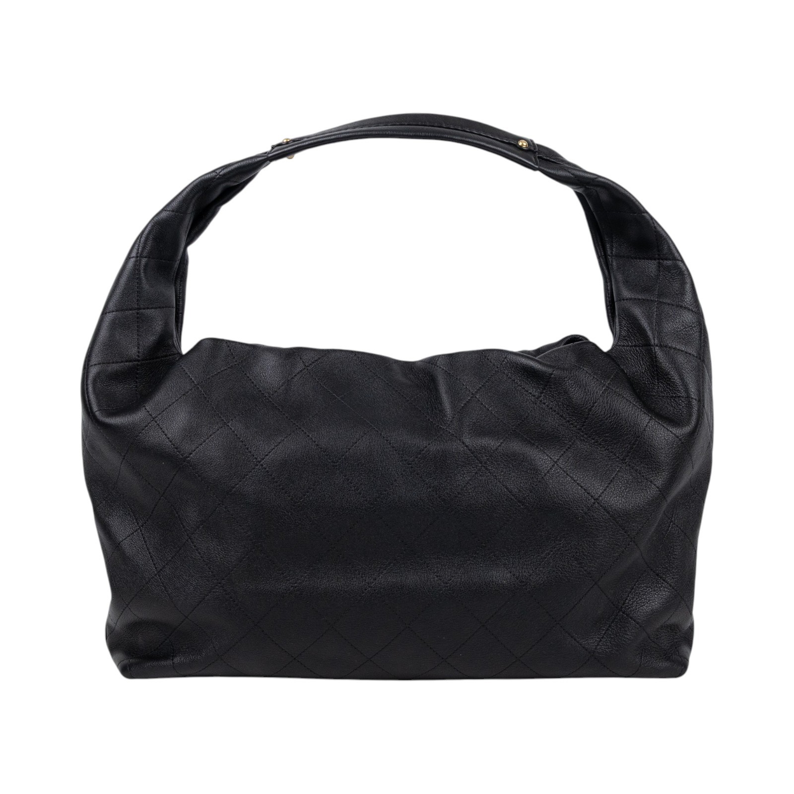 香奈兒 CHANEL Hobo Bag 流浪包 AS5976 晶片款 黑金HOBO 防塵袋