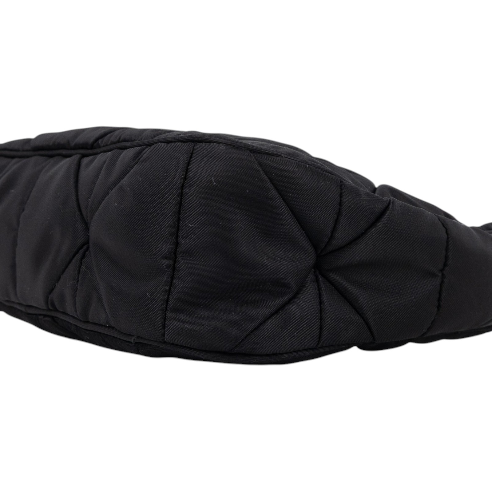 普拉達 PRADA Re-Nylon 單肩 斜胯包 1BC151_RDJN 黑尼龍三角縫HOBO 防塵袋/內袋/背帶/保證卡