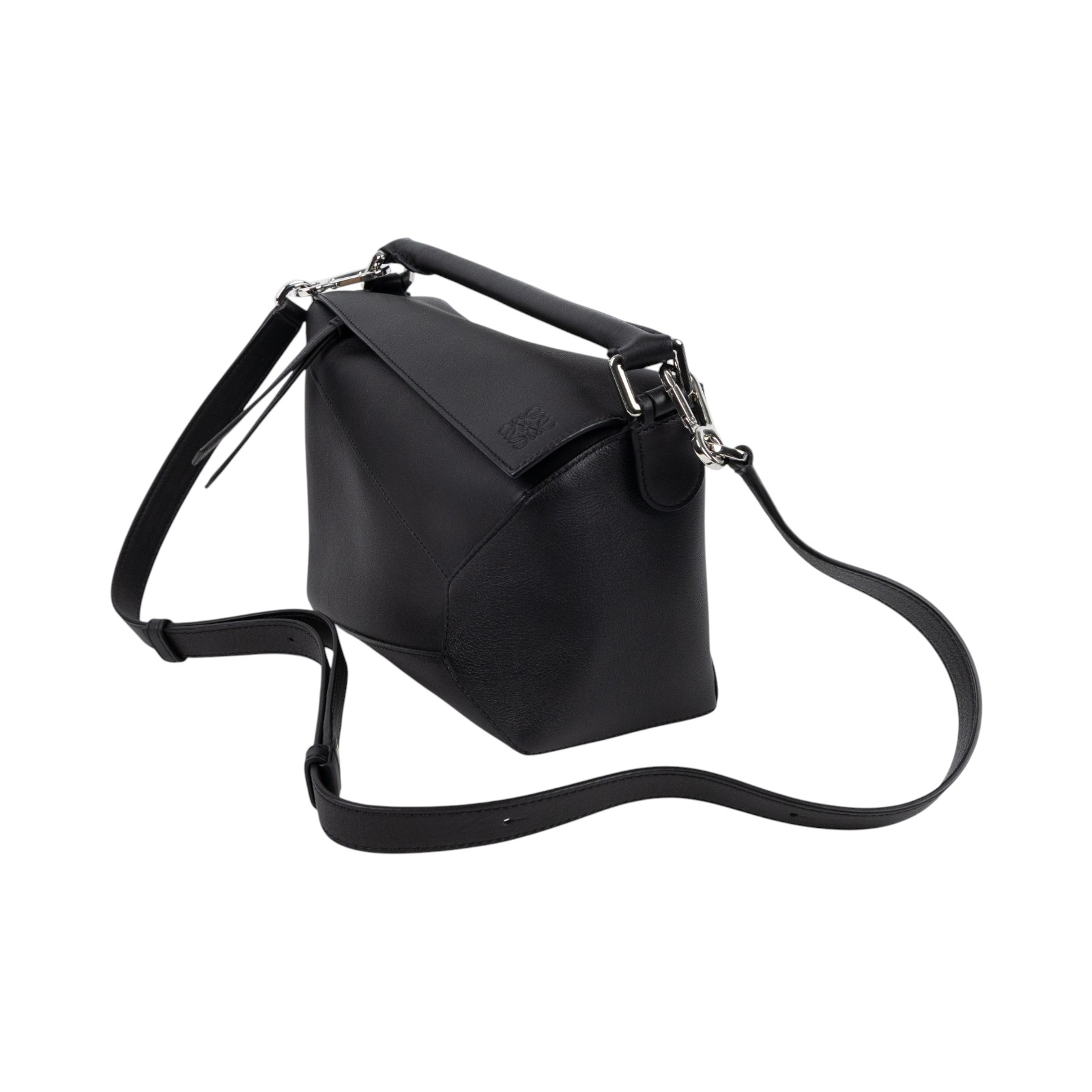羅意威 LOEWE Small Puzzle bag 肩背 斜背包 A510P60X41 黑PUZZLE SMALL EDGE 防塵袋/背帶