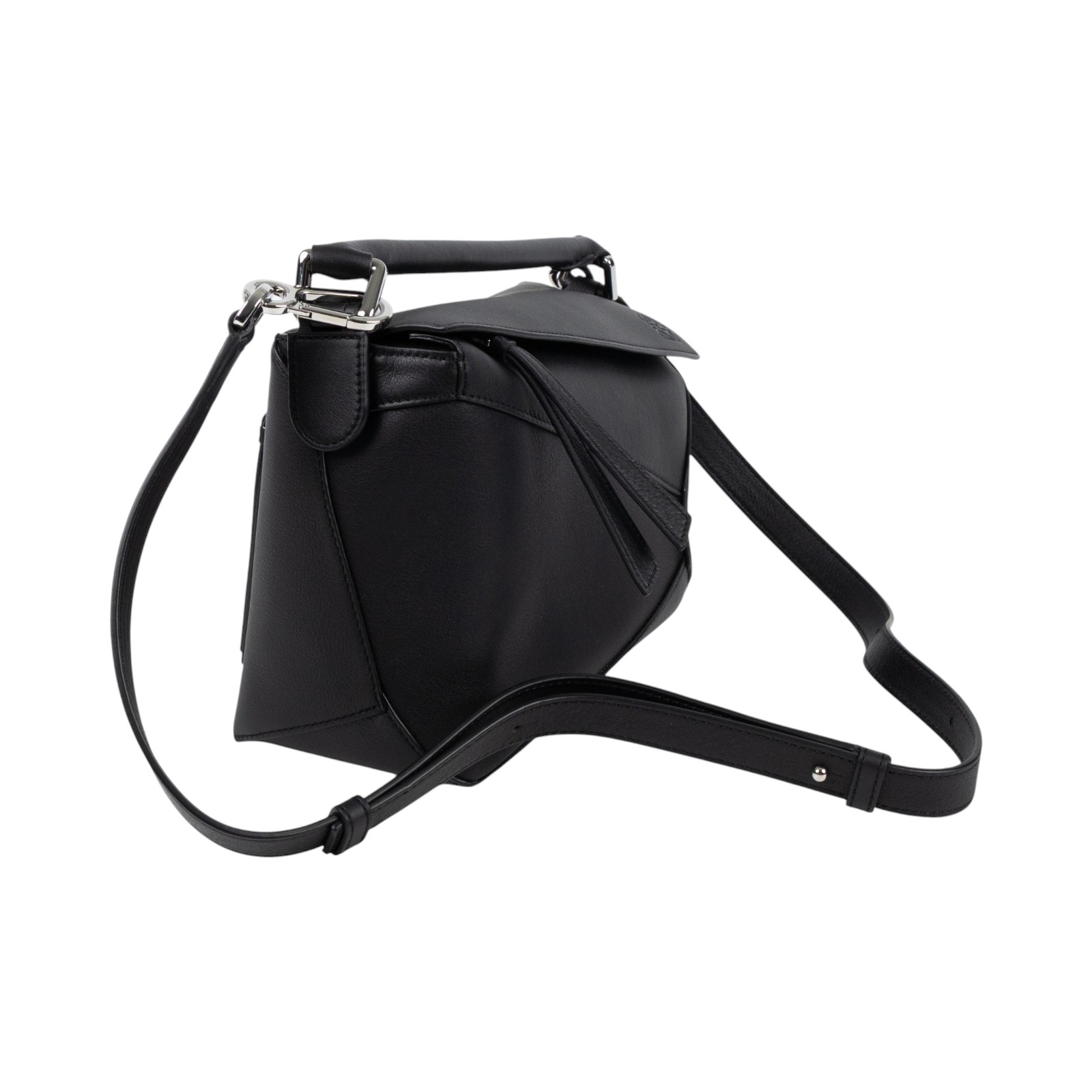 羅意威 LOEWE Small Puzzle bag 肩背 斜背包 A510P60X41 黑PUZZLE SMALL EDGE 防塵袋/背帶