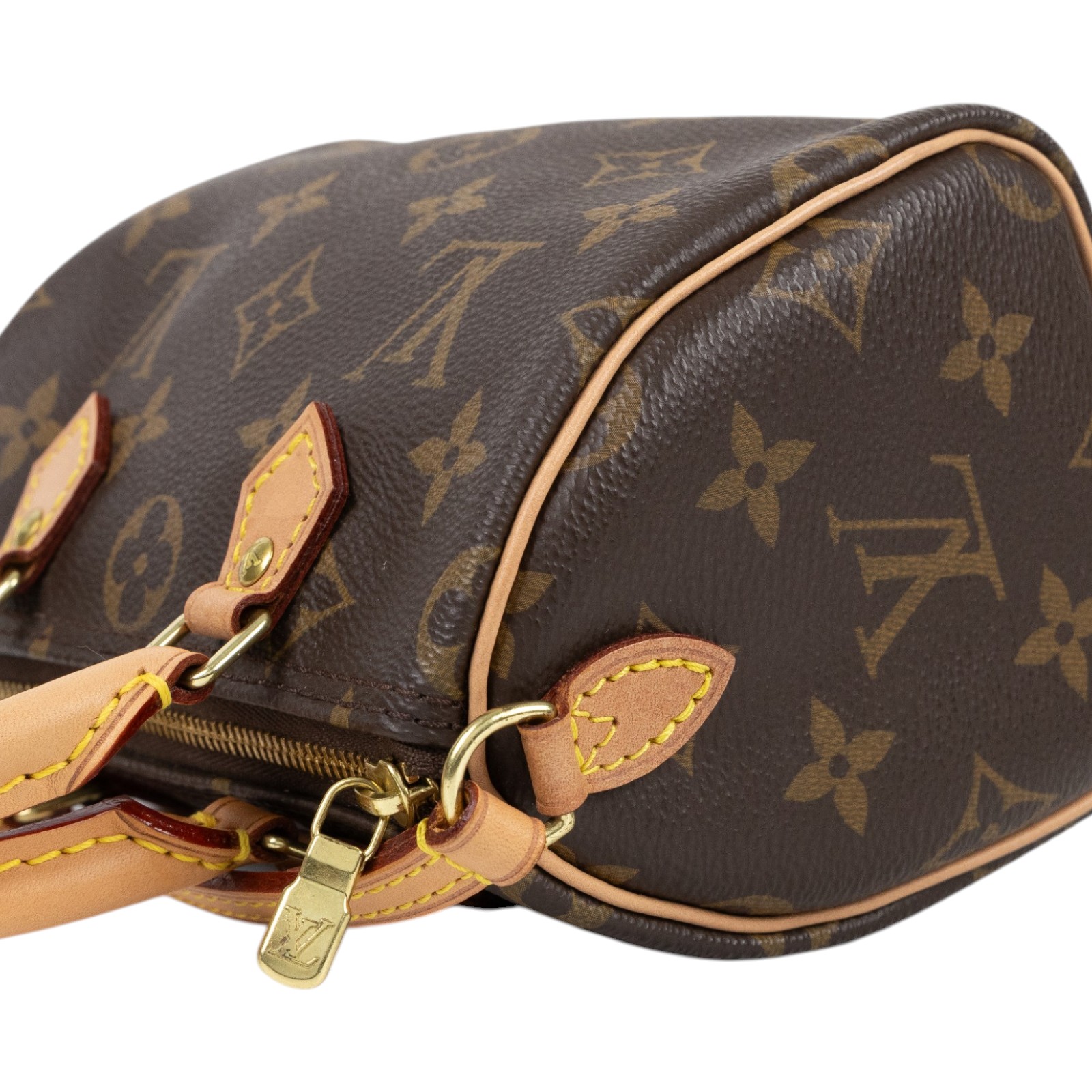 路易威登 LOUIS VUITTON Nano Speedy 經典帆布 手提 斜背 波士頓包 M61252 原花NANO SPEEDY 無附屬品