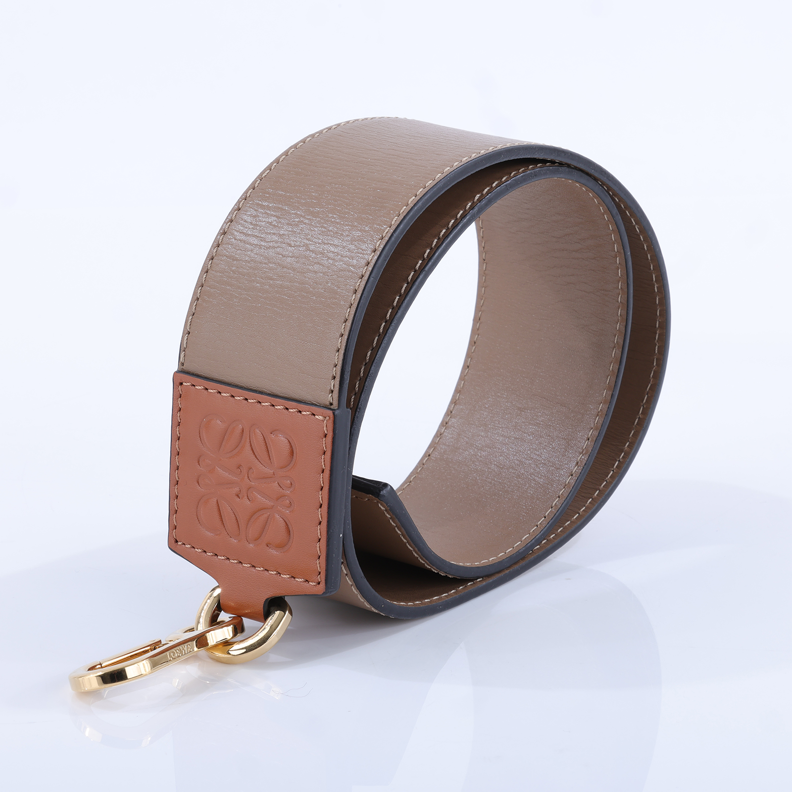羅意威 LOEWE 背帶  棕色拼接背帶 無附屬品