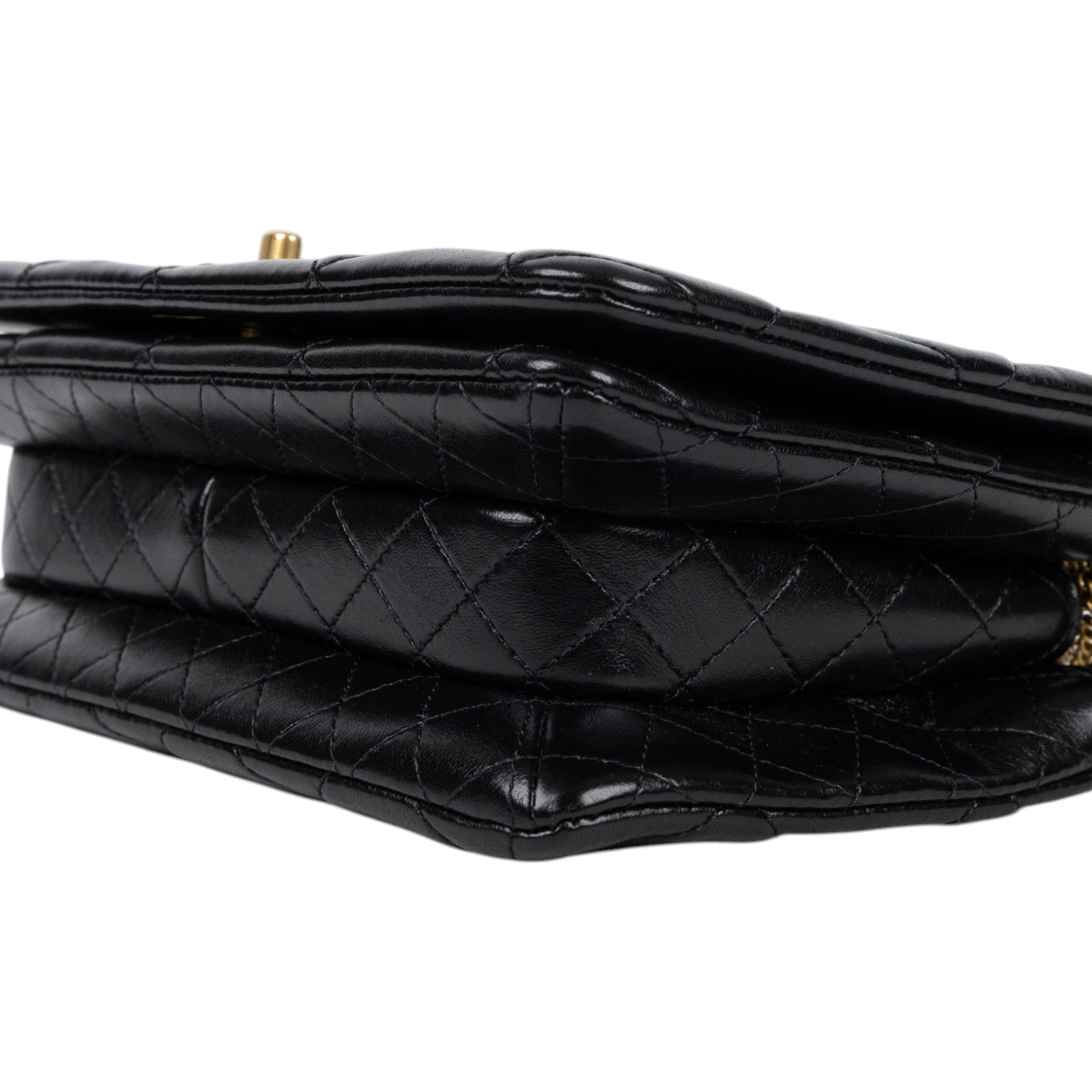 香奈兒 CHANEL 19 鍊條肩背包 19 Chain Shoulder Bag AS3386 B08484 晶片款 黑19釦細金色鍊包 防塵袋/購買證明影本