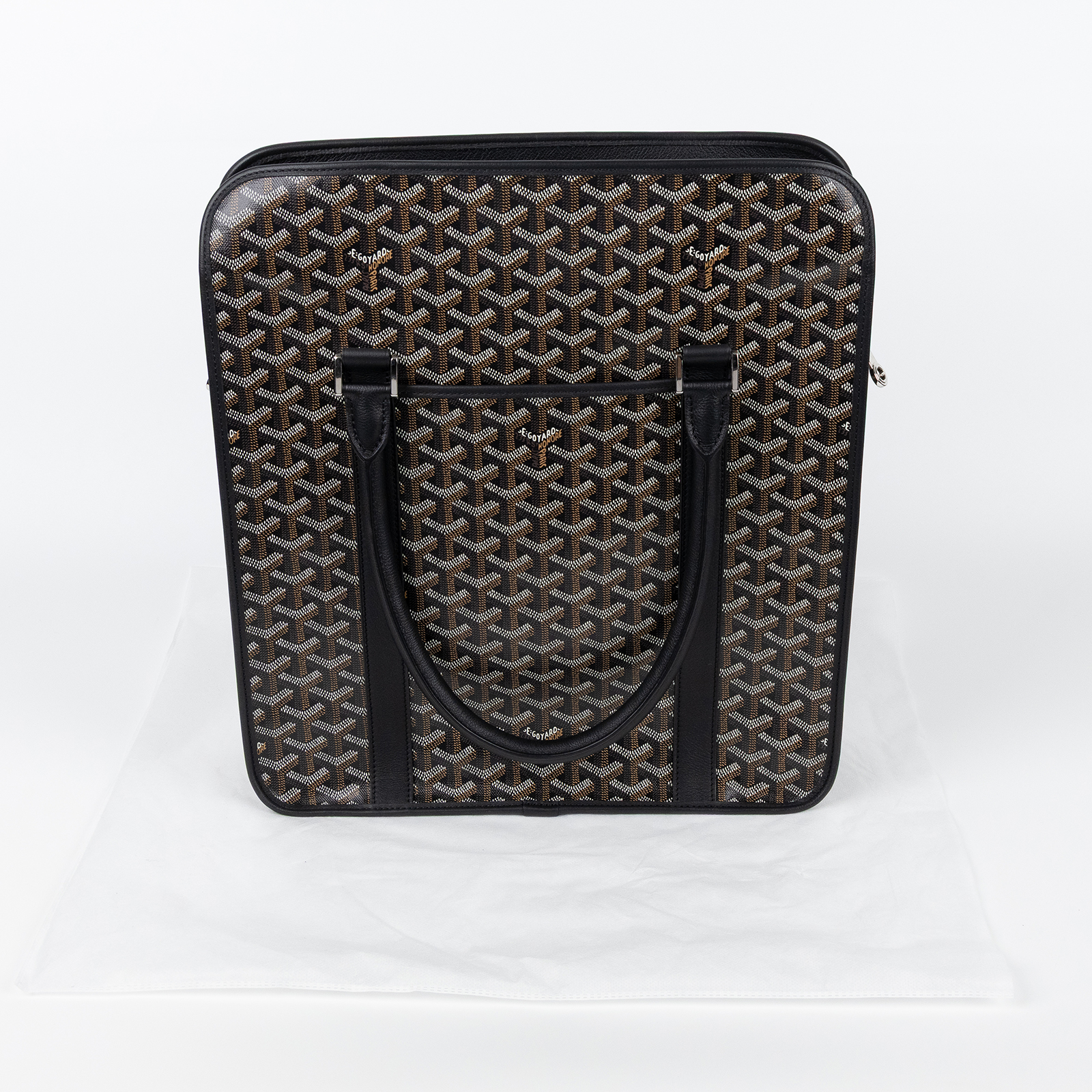 高雅德 GOYARD Bourgogne 包 BOURGOMMLTY 黑BOURGOGNE托特包 無附屬品