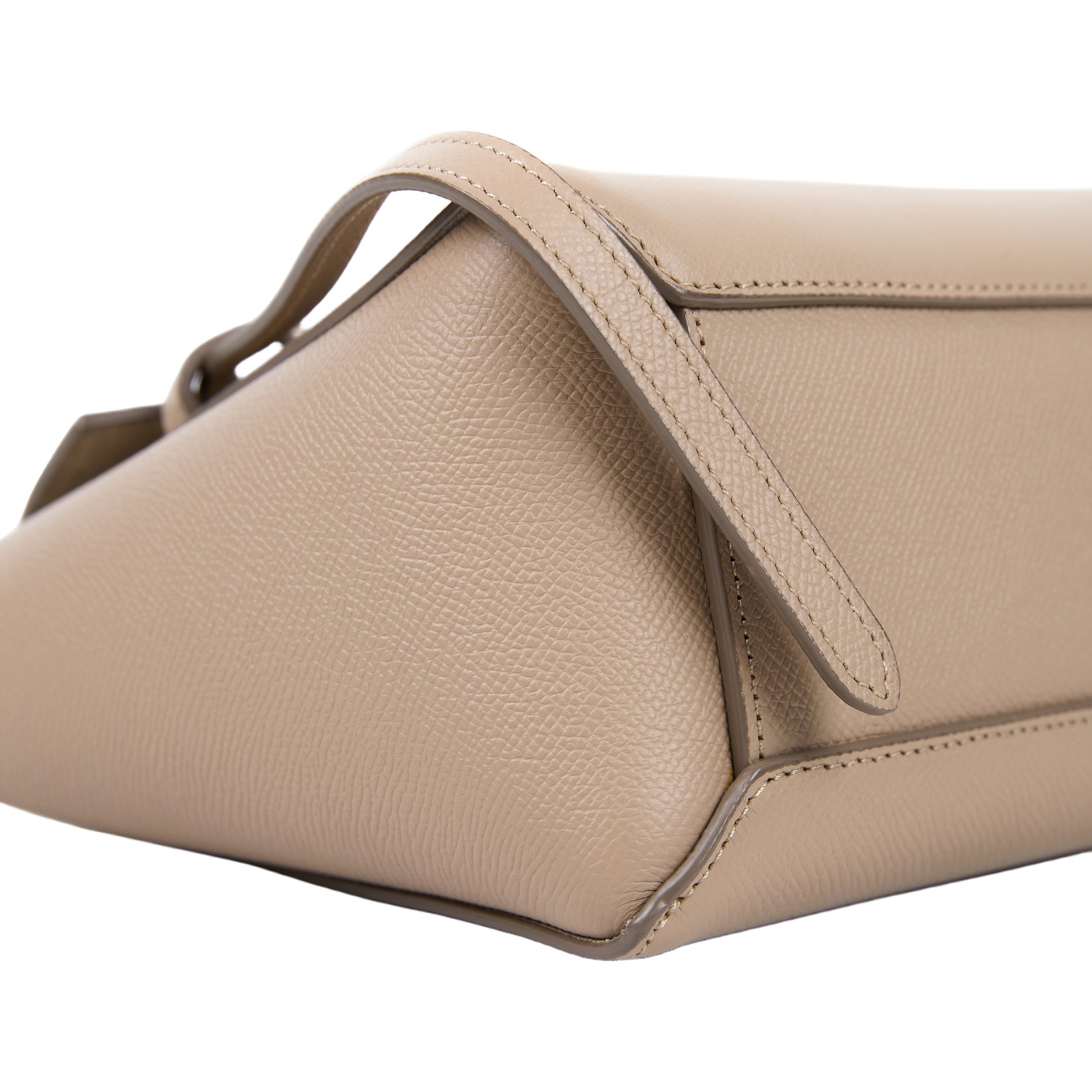 思琳 CELINE 珠地小牛皮 袖珍型 Belt 手袋 189003ZVA 灰棕BELT鯰魚包 NANO 防塵袋/背帶