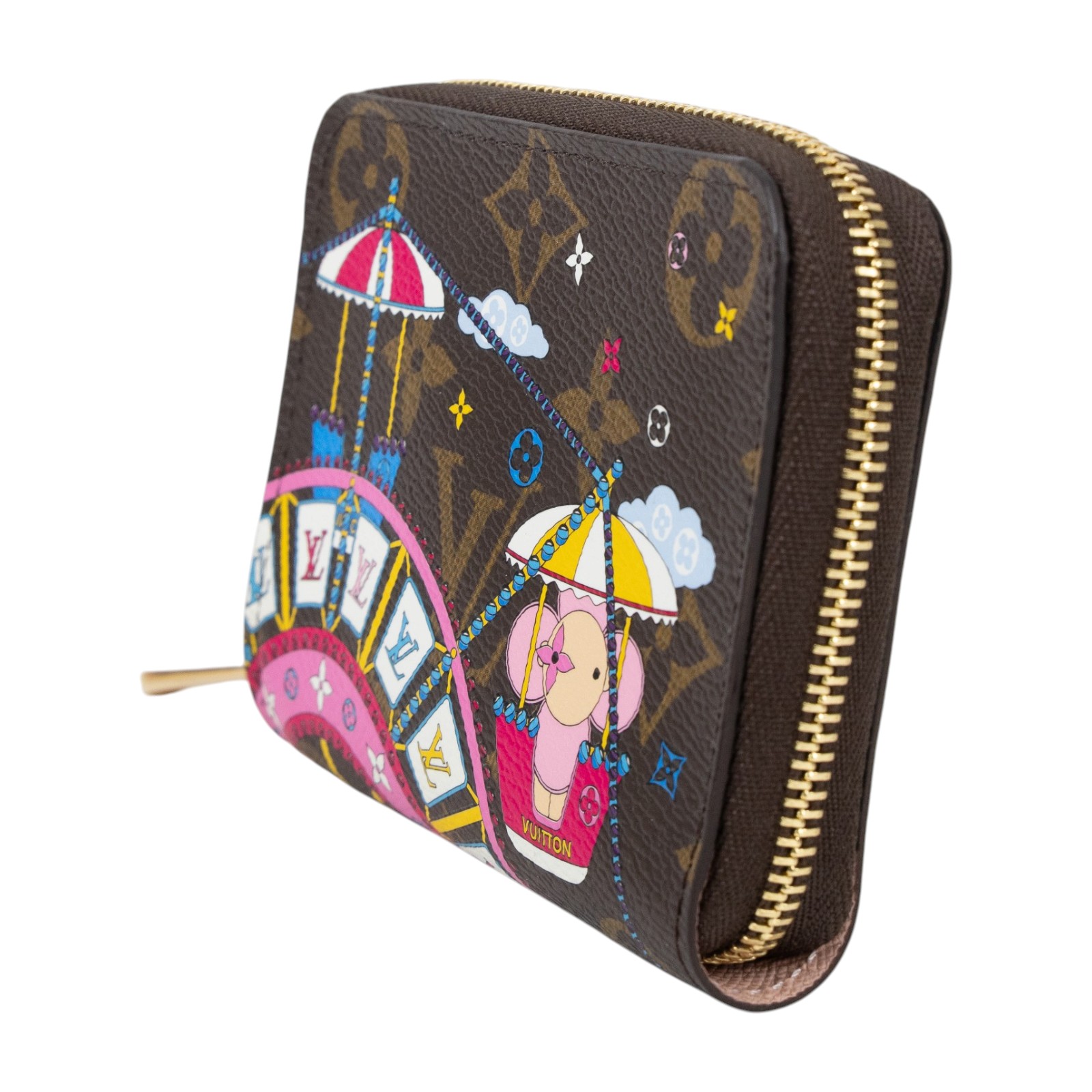 路易威登 LOUIS VUITTON Zippy 零錢包 卡片包 錢包 Vivienne M69745 原花2020聖誕拉鍊零錢包 防塵袋/原廠盒子