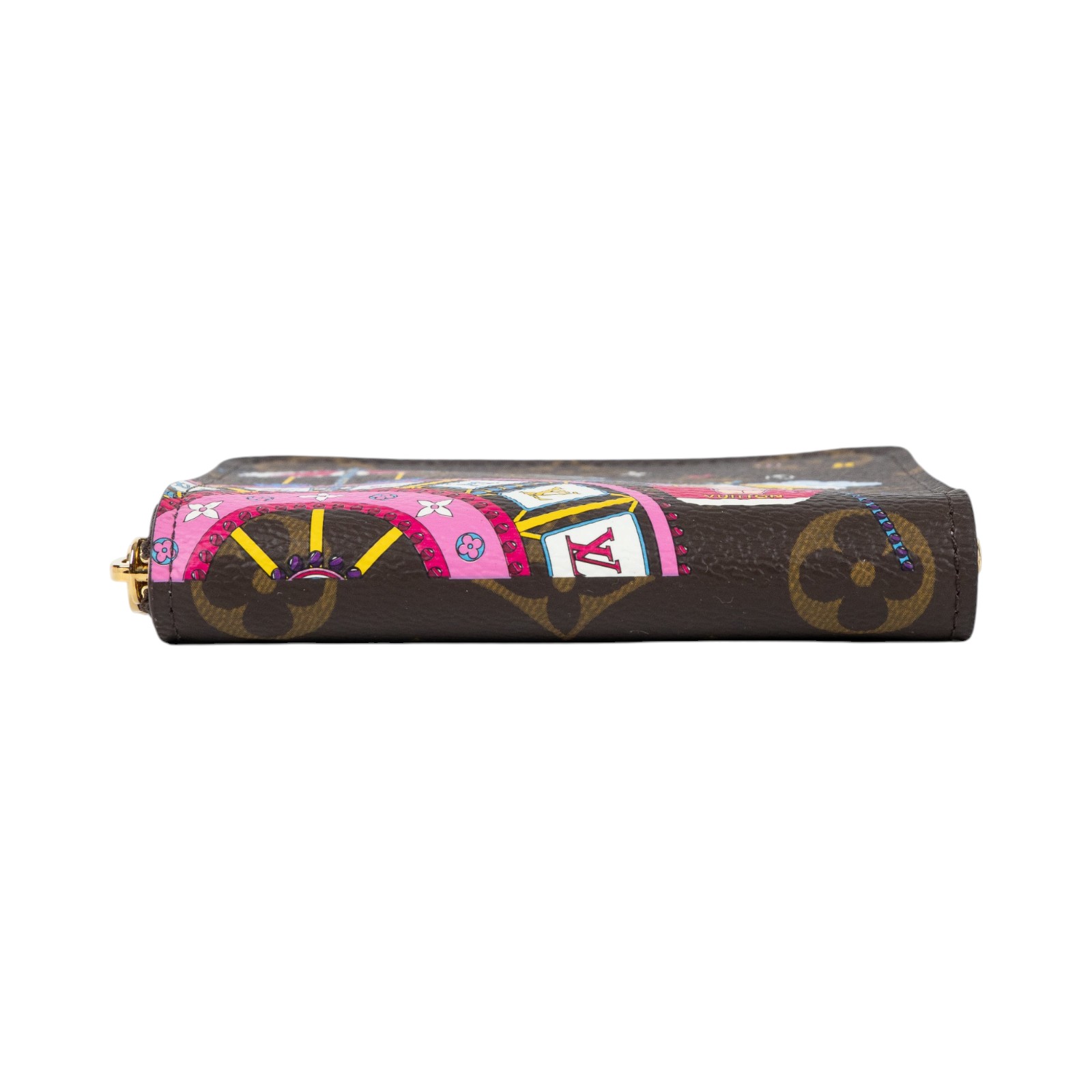 路易威登 LOUIS VUITTON Zippy 零錢包 卡片包 錢包 Vivienne M69745 原花2020聖誕拉鍊零錢包 防塵袋/原廠盒子