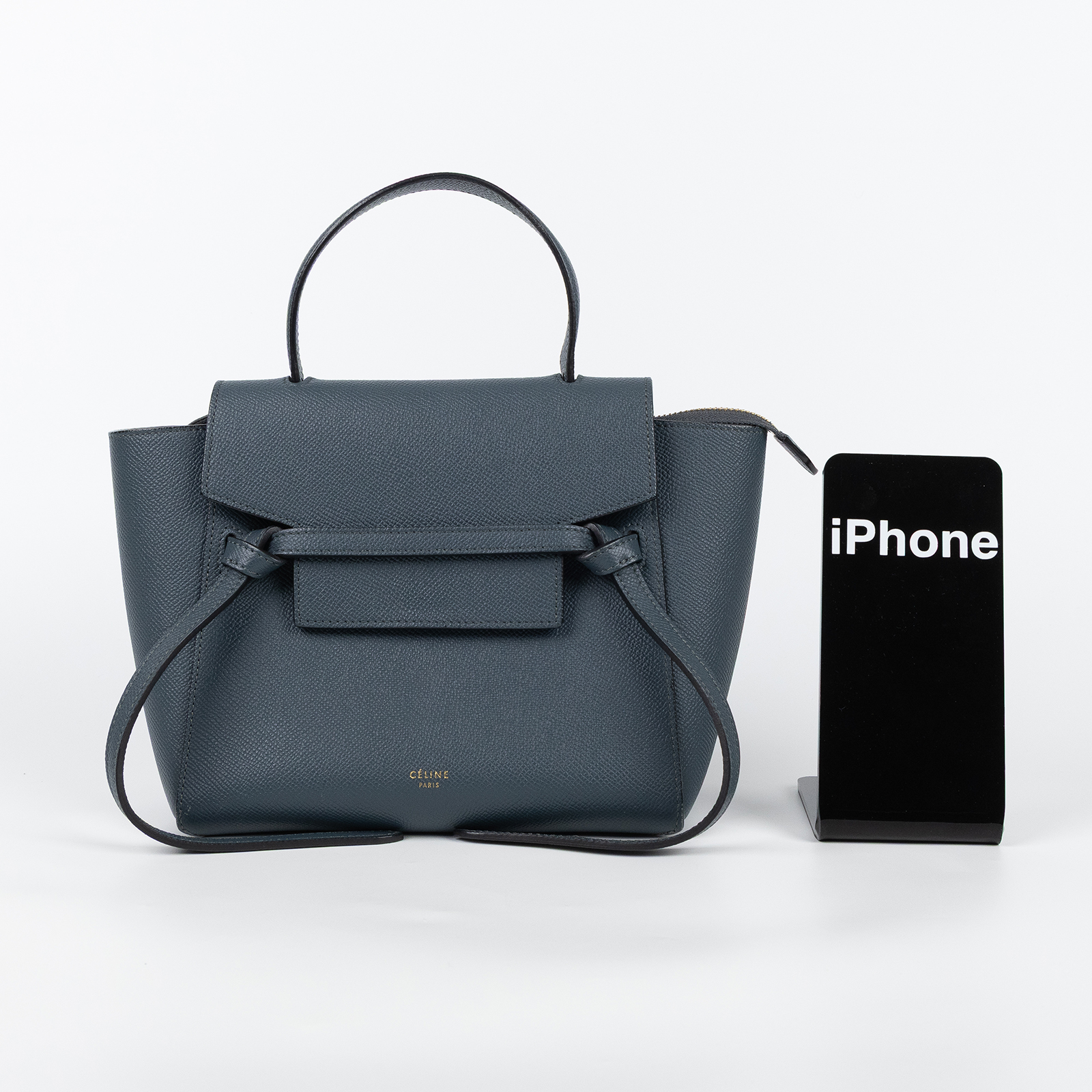 思琳 CELINE 珠地小牛皮 袖珍型 Belt 手袋 189003ZVA 藍NANO BELT BAG 防塵袋/背帶