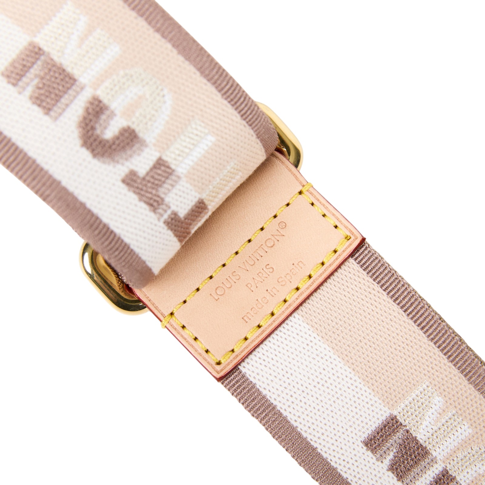 路易威登 LOUIS VUITTON Bandouliere 帆布 肩帶 M26925 米色帆布Bandoulière 無附屬品