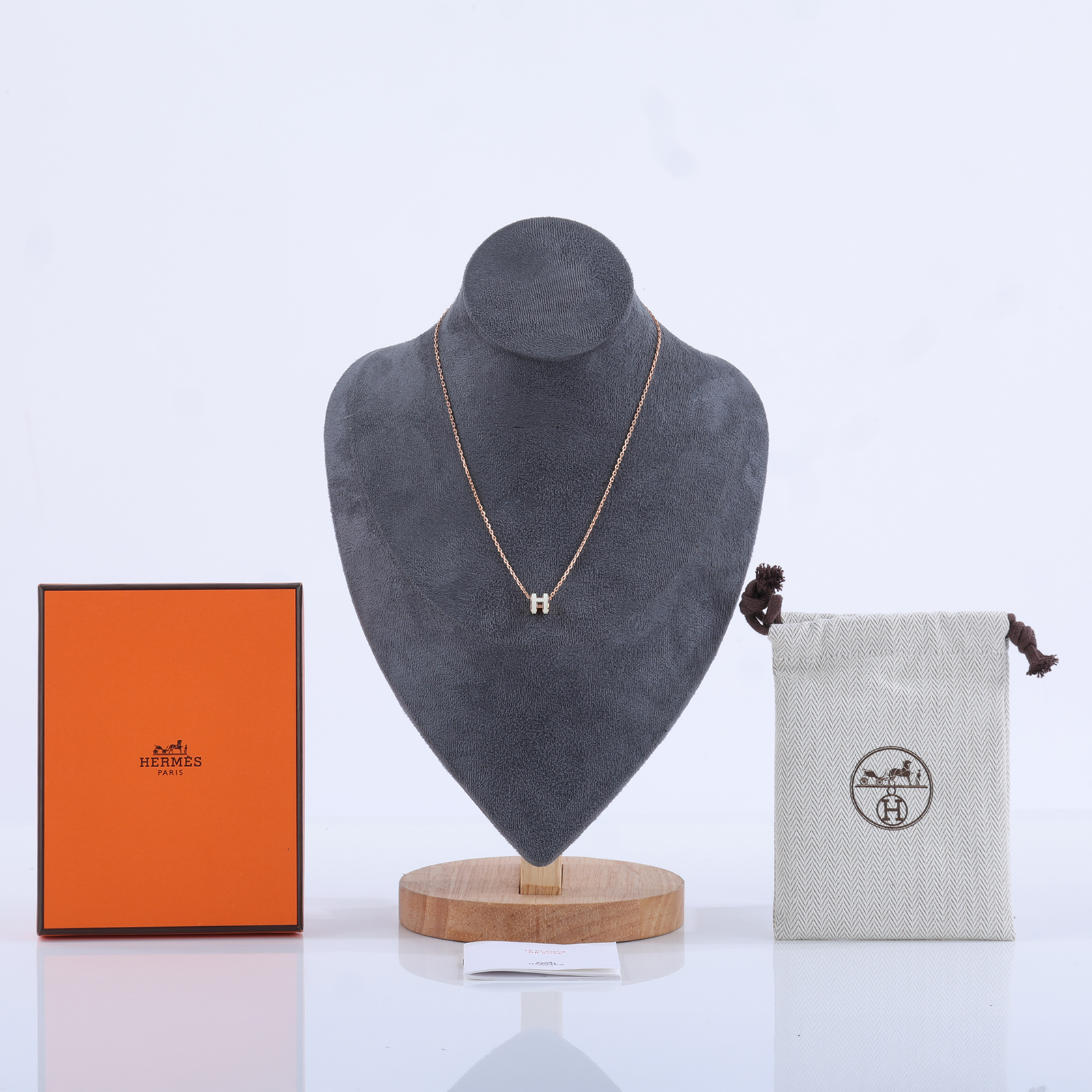 愛馬仕 Hermes Mini Pop H 墜飾 白色 H147992FO49 ST0213 白MINI POP H 項鍊 原廠盒子/防塵袋/內襯