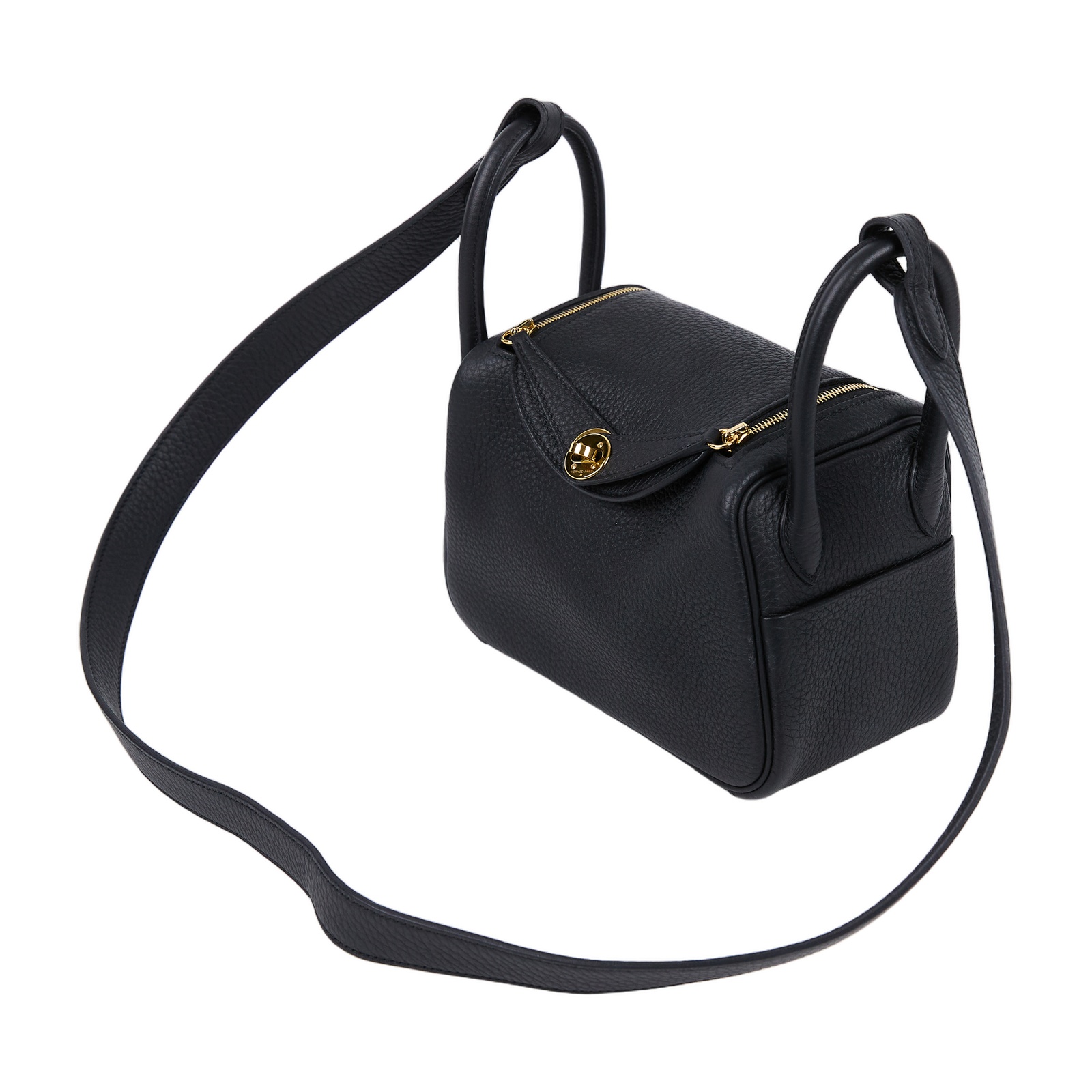愛馬仕 Hermes Lindy II 琳迪包 迷你 金色五金 黑色 H085956CC89 /KTI7341D  原廠盒子/防塵袋