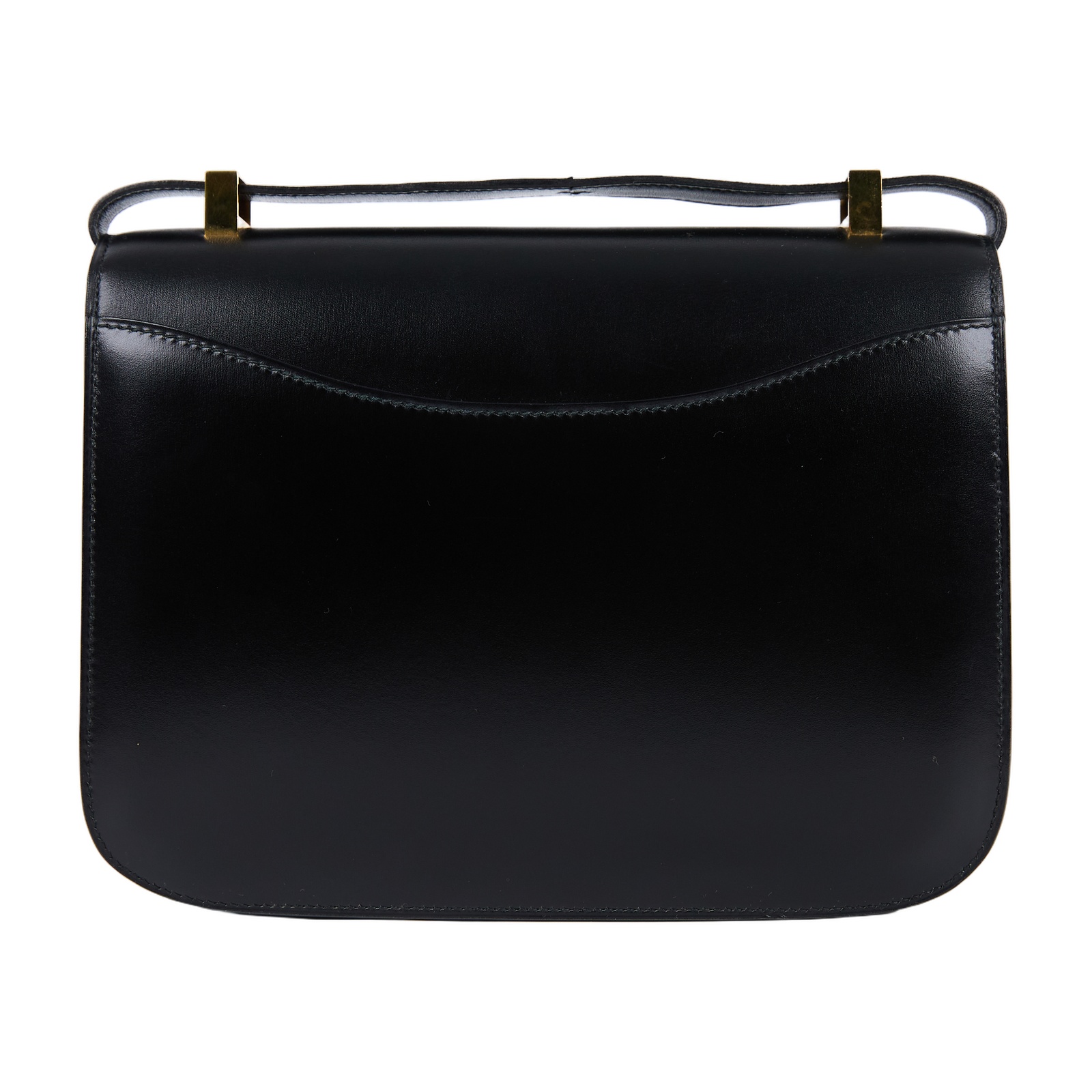 愛馬仕 Hermes Constance Bag 康康包 24 CN24 OX OX刻 黑金CONSTANCE 24 BOX皮 防塵袋