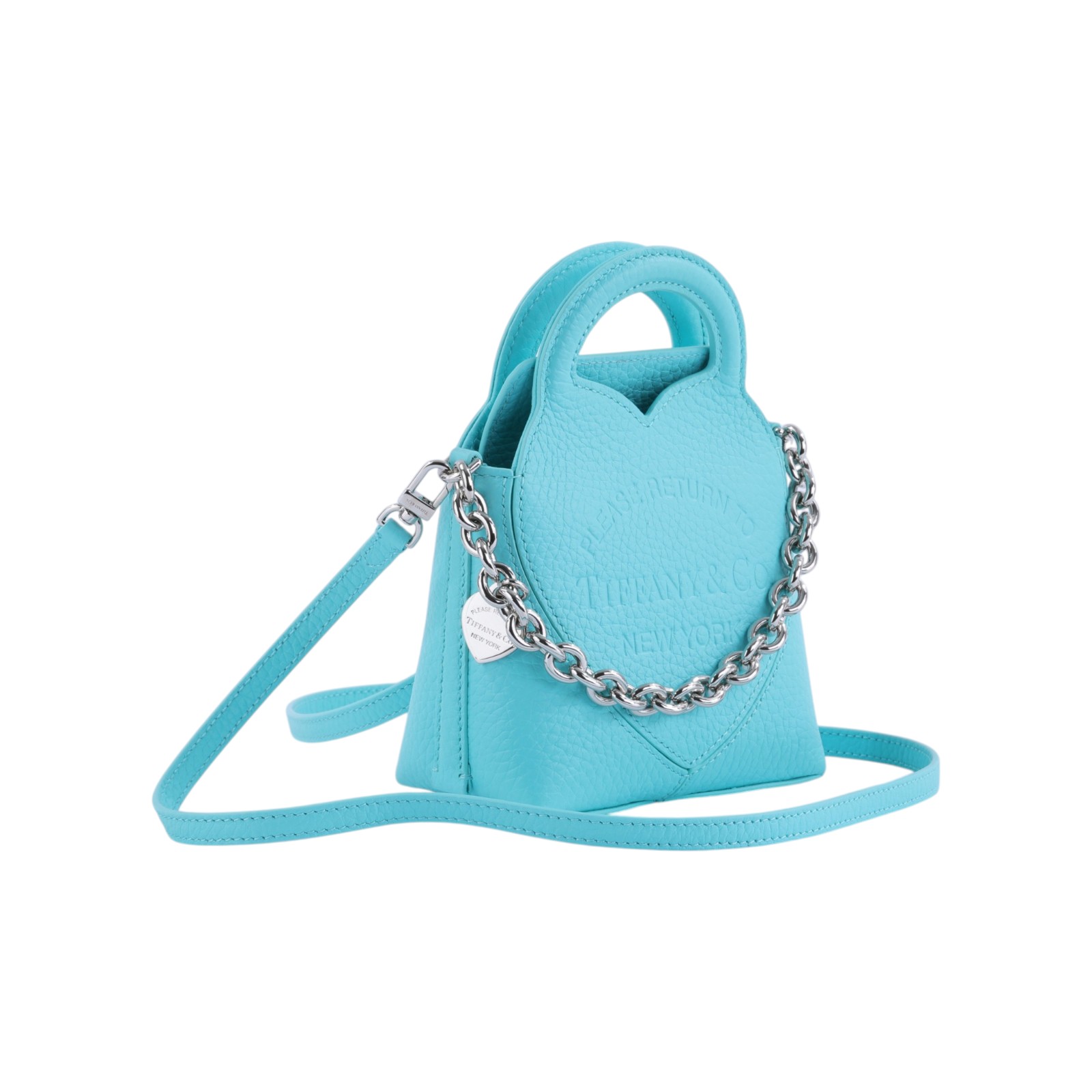 蒂芙尼 TIFFANY＆CO. Return to Tiffany 托特包 肩背包  藍兩用托特包 NANO 防塵袋/背帶