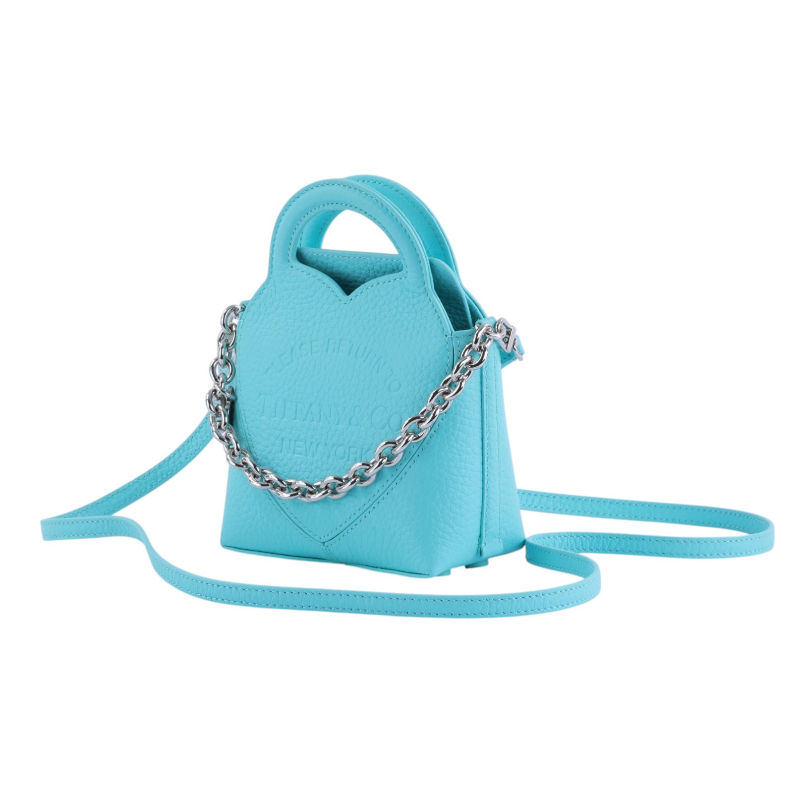 蒂芙尼 TIFFANY＆CO. Return to Tiffany 托特包 肩背包  藍兩用托特包 NANO 防塵袋/背帶