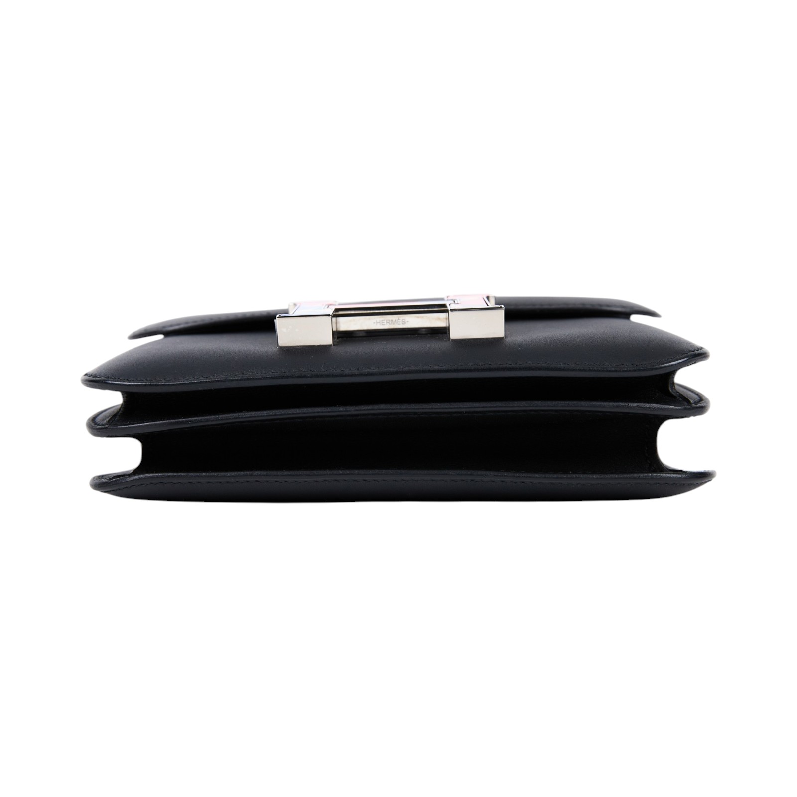 愛馬仕 Hermes Constance Bag 康康包 MIni 18  銀色五金 黑色 H082392CKAB /ZCT219UD  防塵袋/購買證明影本