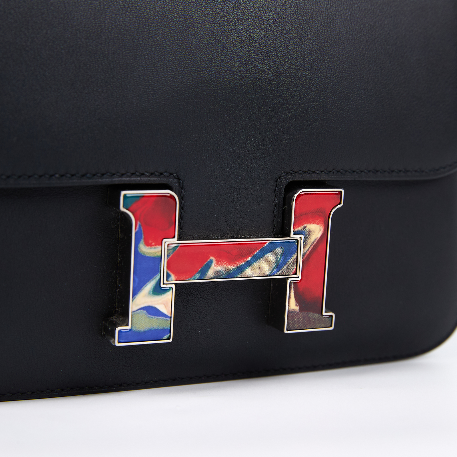 愛馬仕 Hermes Constance Bag 康康包 MIni 18  銀色五金 黑色 H082392CKAB /ZCT219UD  防塵袋/購買證明影本