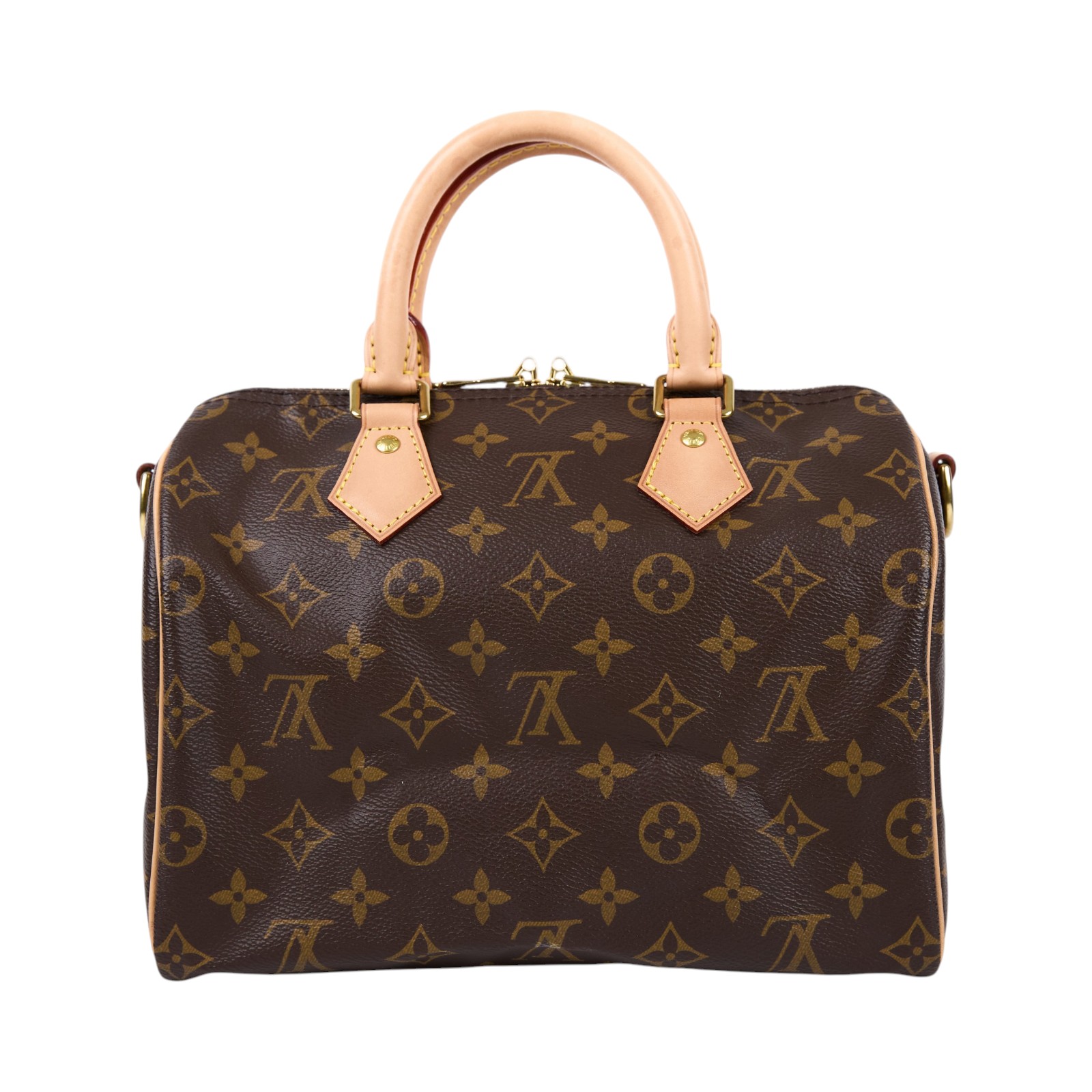 路易威登 LOUIS VUITTON Speedy Bandoulière  25 經典帆布 手提 斜背 波士頓包 M41113 晶片款  原廠盒子/防塵袋/背帶/鎖組/購買證明