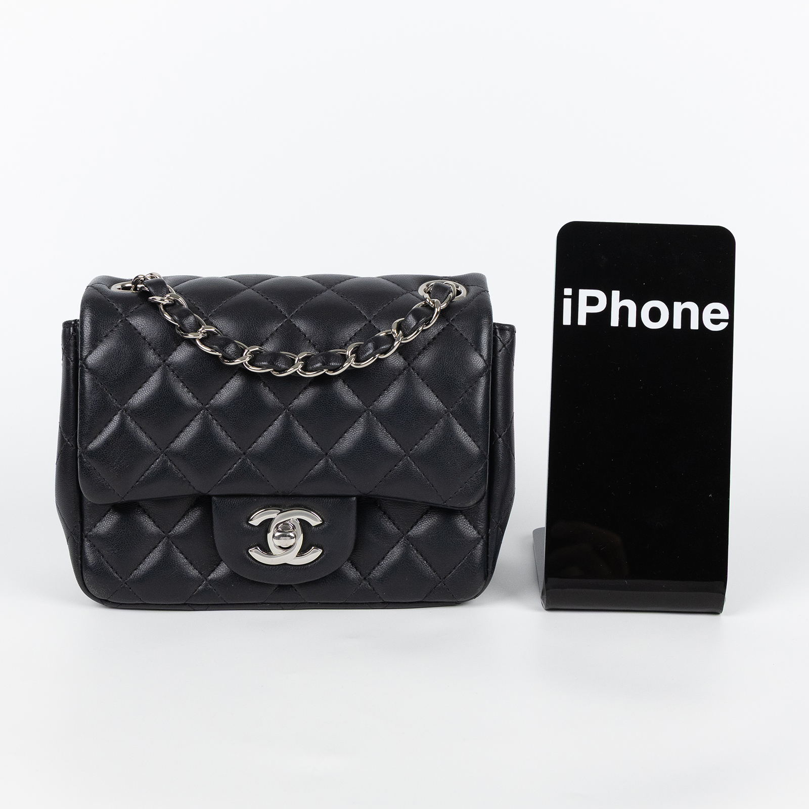 香奈兒 CHANEL CF 方形 迷你 口蓋包 A35200 Y01480 30開黑羊方胖 原廠盒子/防塵袋/保證卡/購買證明影本