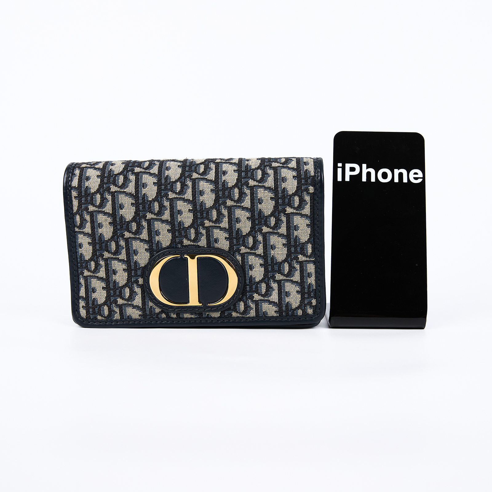 迪奧 CHRISTIAN DIOR Lady Dior My 帆布 鍊條 肩背 手拿包 S2086UTZQ 原花蒙田30兩用WOC 原廠盒子/防塵袋/背帶