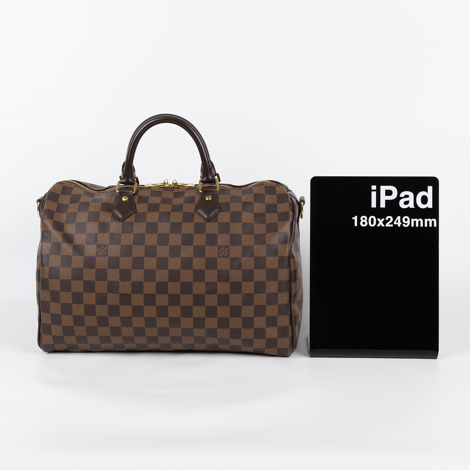 路易威登 LOUIS VUITTON Speedy Bandoulière  35 棕棋盤 手提 斜背 波士頓包 N41366  防塵袋/背帶/鎖組