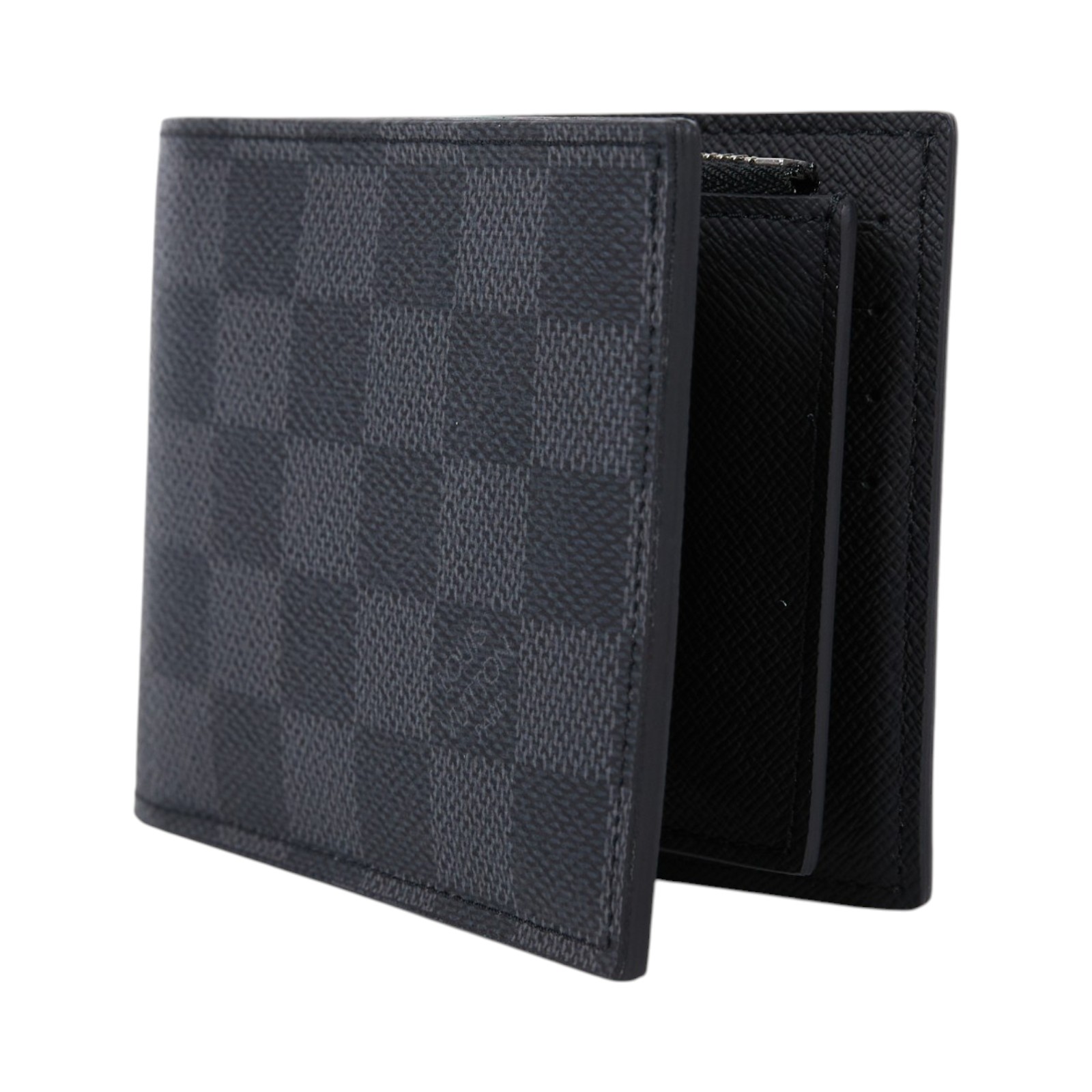 路易威登 LOUIS VUITTON Amerigo 錢包 短夾 棋盤格 黑色 N41635 黑棋盤格短夾 無附屬品