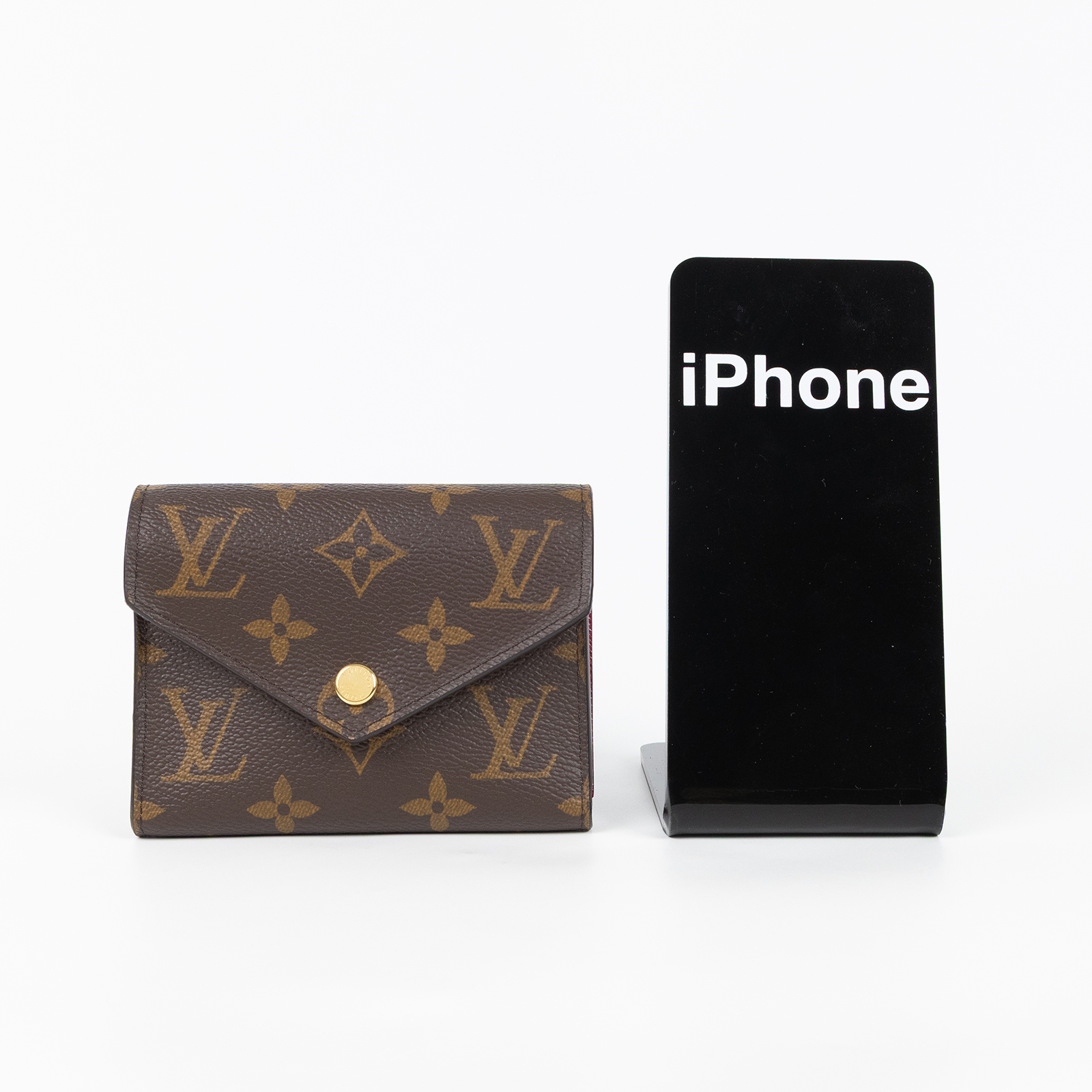 路易威登 LOUIS VUITTON Victorine 錢包 塗層帆布 紫紅色 M41938 晶片款 原花紫紅VICTORINE 原廠盒子