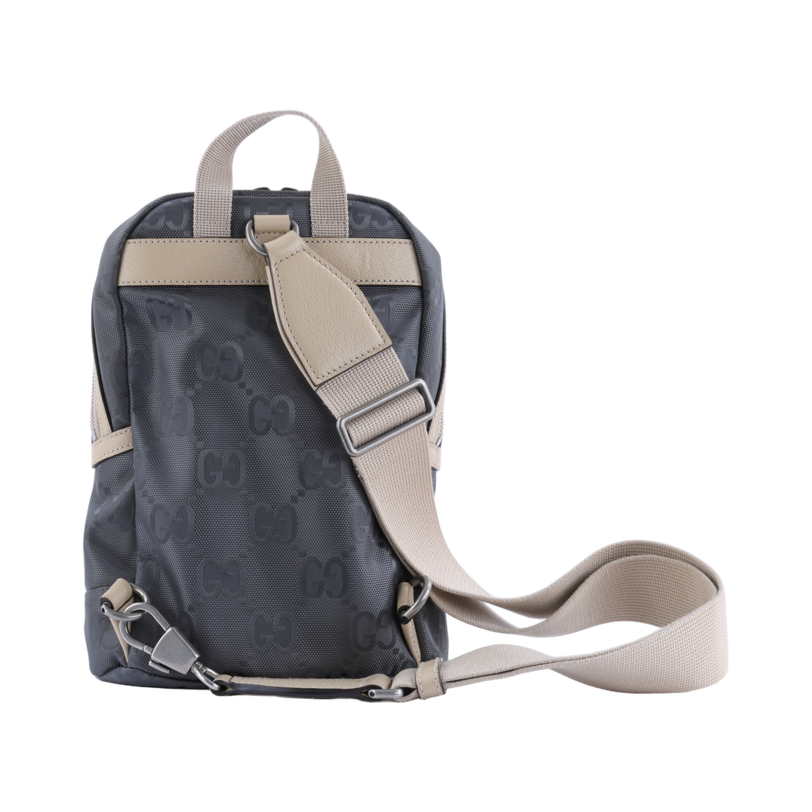 古馳 GUCCI Off The Grid 單肩 斜背包 胸包 658631 H9HUN 灰Off The Grid胸包 防塵袋