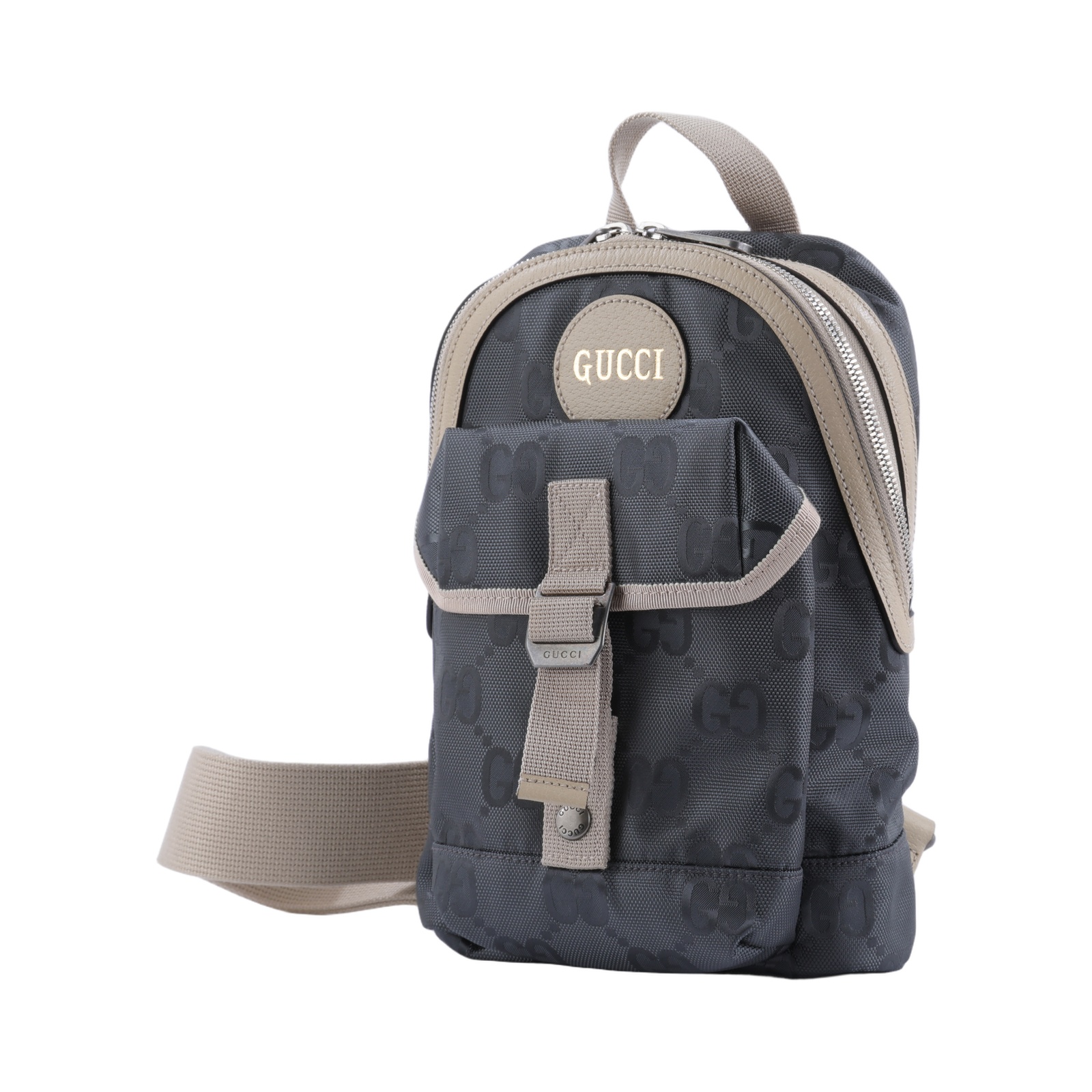 古馳 GUCCI Off The Grid 單肩 斜背包 胸包 658631 H9HUN 灰Off The Grid胸包 防塵袋