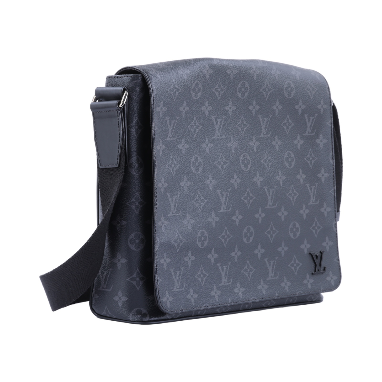 路易威登 LOUIS VUITTON District MM 肩背包 M44001 黑原花DISTRICT MM 購買證明