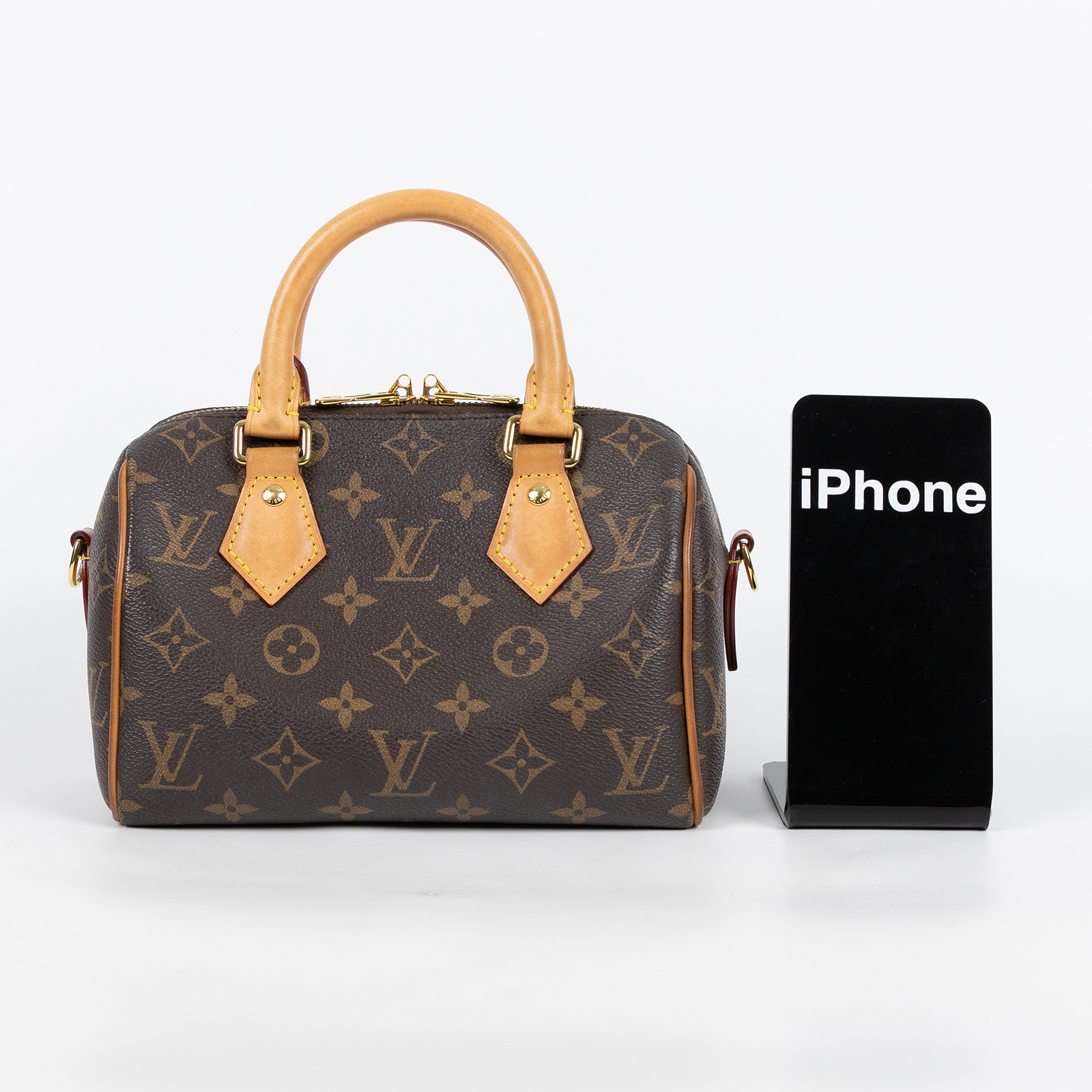 路易威登 LOUIS VUITTON Speedy Bandoulière  20 原花 手提 斜背 波士頓包 黑色 M46234 晶片款  原廠盒子/防塵袋/鎖組/背帶/購買證明