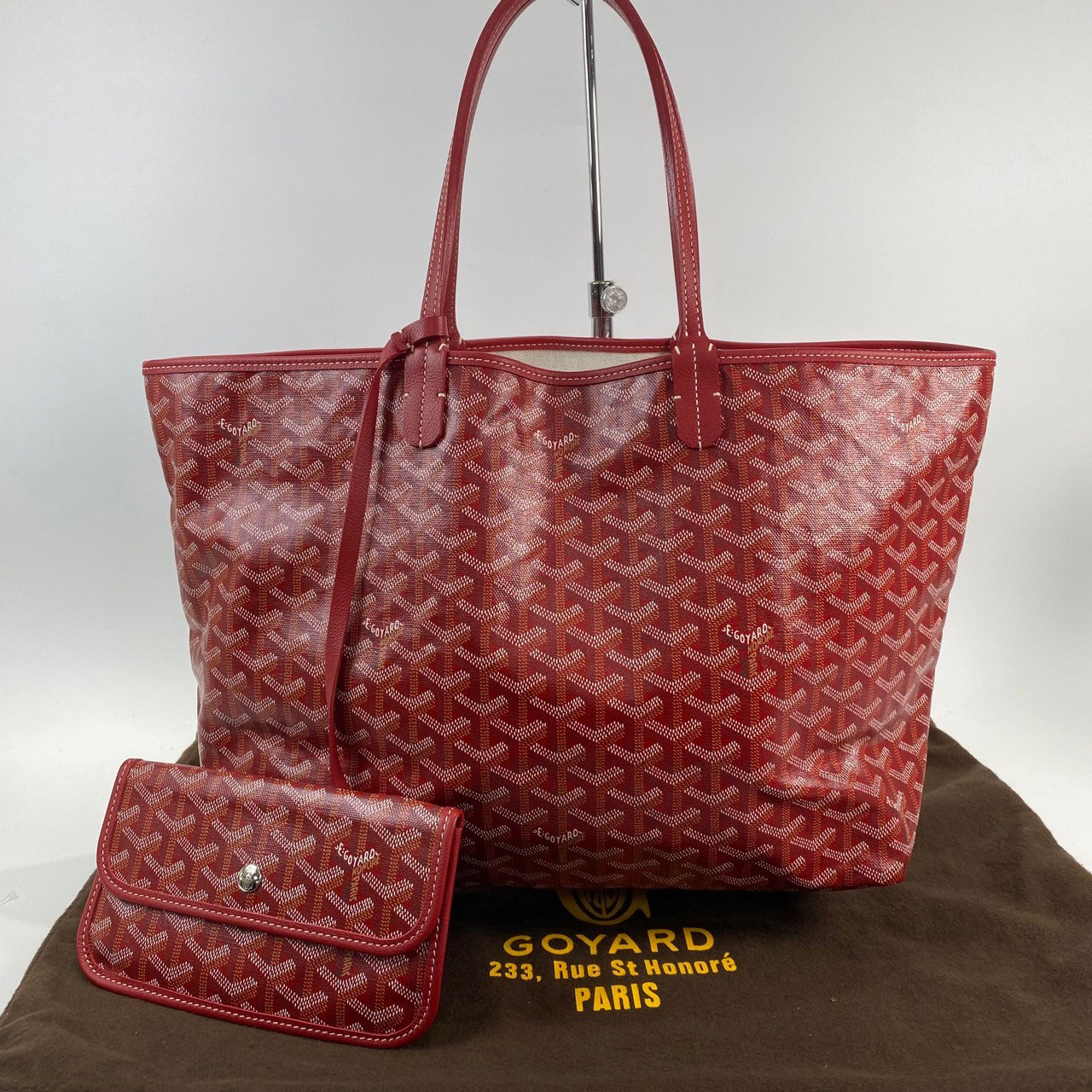 高雅德 GOYARD Saint Louis PM Bag 托特包 STLOUIPMLTY 紅色Saint Louis PM 防塵袋/內袋